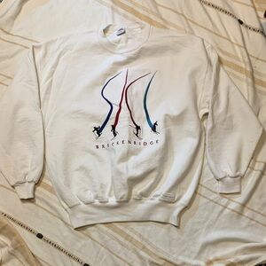 Vintage Ski Vail Colorado Breckinridge Crewneck Pullover Size Large